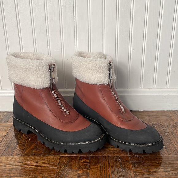 J. Crew Lug Sole Front Zip Boots - Picture 2 of 7